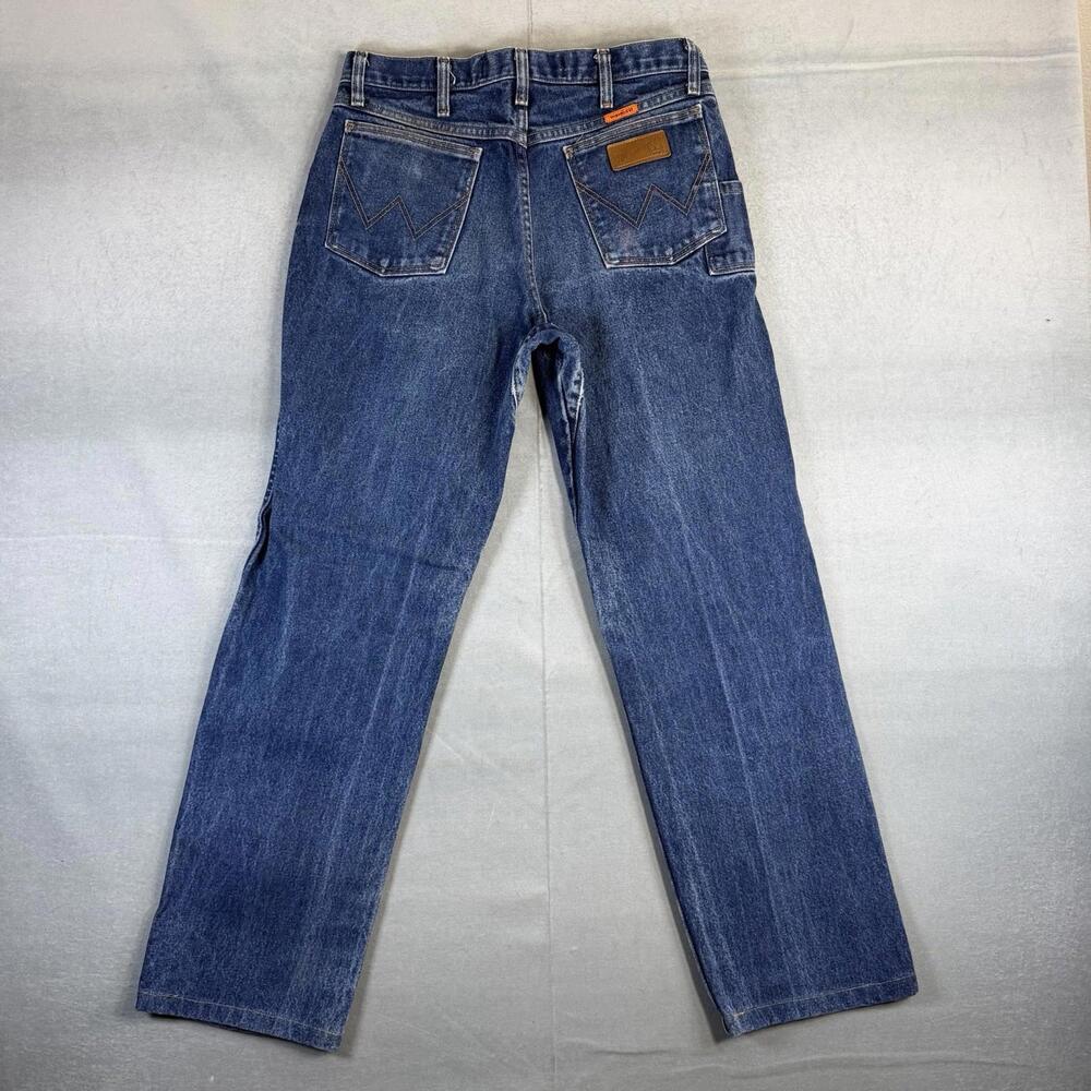 Wrangler FR Jeans Mens 31x30* Blue Slim Fit Flame Resistant HRC2 2112 FR31MWZ - Picture 4 of 8